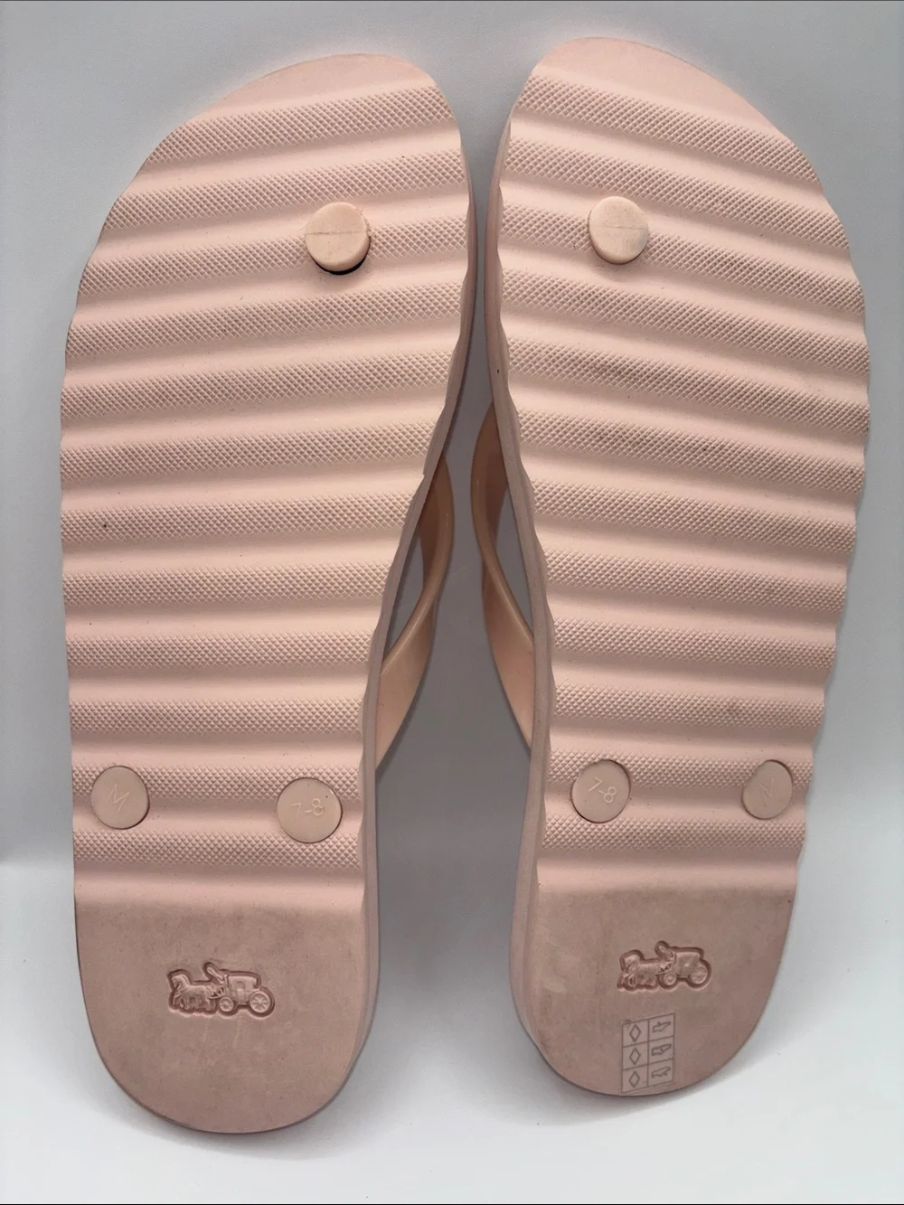 COACH Pink Floral’s Flip Flop Sandals